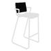 OASIQ Corail Indoor/Outdoor Barstool Cushion in Black | Wayfair FAEOA1-3CB/2