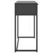 Latitude Run® Console Table Entryway Table Hall Narrow Side Table w/ Drawer Steel Metal in Gray | 29.5 H x 28.3 W x 13.8 D in | Wayfair