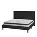 Lark Manor™ Aluino Queen Size Tufted Upholstered Platform Bed In Dark Gray Fabric w/ 10 Inch Certipur-US Certified Pocket Spring Mattress Upholstered | Wayfair