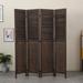 Red Barrel Studio® Antique Rustic Shutter 4-panel Room Divider Wood in Brown | 70 H x 68 W x 0.75 D in | Wayfair D033241DFFC8458AB60E4A7A3E36FF05