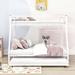 Isabelle & Max™ Twin Over Full Bunk Bed, Metal Bunk Bed w/ Trundle Metal in White | 63 H x 56 W x 78 D in | Wayfair