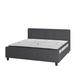 Red Barrel Studio® Tribeca Tufted Platform Bed w/ 10 Inch Pocket Spring Mattress Metal in Gray | 40 H x 78.25 W x 85.25 D in | Wayfair