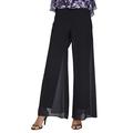 Alex Damen Straight Leg Dress Pant (Petite Regular Plus Size) Klassische Hose, Schwarzes Overlay, X-Groß