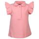 Mayoral - Polo-Top Ruffles In Rosa, Gr.86