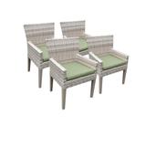 4 Fairmont Beige Dining Chairs With Arms