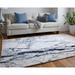 Armada Modern Ivory/Blue Area Rug