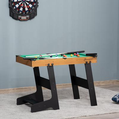 Soozier 38'' Foldable Mini Billiards Tabletop Game, Pool Table Set Fun for Whole Family Game Room Man Cave