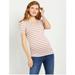 Jessica Simpson Tops | Jessica Simpson Womens L Multicolor Scoop Neck Rib Knit Maternity Top Nwt O24 | Color: Blue/White | Size: Lm