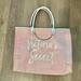 Victoria's Secret Bags | Final Price!!! Victoria Secret Tote Bag Color Pink/White | Color: Pink/White | Size: Os