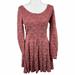 Free People Dresses | Free People Rose Garden Dusty Rose Floral Lace Overlay Fit&Flare Dress Size L | Color: Cream/Pink | Size: L