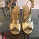 Michael Kors Shoes | Michael Kors Gold Heels | Color: Gold | Size: 6.5