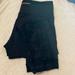 Lululemon Athletica Other | Black Lululemon Crop Running Tights | Color: Black/Silver | Size: 6