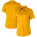 Women's Cutter & Buck Gold Minnesota Vikings Prospect Textured Stretch Polo