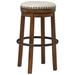 Signature Design by Ashley Valebeck Bar Stool Wood/Upholstered/Metal in Black/Brown | 30.25 H x 19.25 W x 19.25 D in | Wayfair D546-130