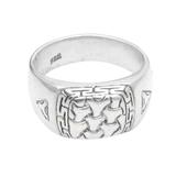 Kindness Comes Back,'Men's Hand Made Sterling Silver Band Ring'