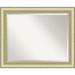 Rosdorf Park Desnee Plastic Framed Wall Mounted Accent Mirror in Brushed Finish Plastic | 27 H x 33 W x 1.25 D in | Wayfair