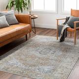 Amato 6'7" x 9' Traditional Light Gray/Taupe/Multi Brown/Nutmeg/Dark Gray/Mustard/Slate/Charcoal/Mauve/Slate Blue Washable Area Rug - Hauteloom