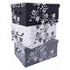 Spetebo - Storage Box 49x39x24 - Set de 3 - gris, blanc, noir