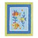 Fish Outta Water Cotton Quilted 50" x 60" Throw Blanket