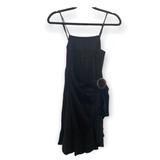 American Eagle Outfitters Dresses | American Eagle Faux Wrap Summer Dress Black Size Xs | Color: Black | Size: Xs