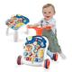 Baby Walker 3in1 Sit-to-Stand Learning Walker Kids Activity Center with Weight Gain Design Table Lights Music Phone Steering Wheel Multifunctional Educational Push Toy for Boys Girls (Colorful)