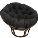 SHAIRMB Papasan Round Chair Cushions, Outdoor Waterproof Egg Chair Pad,Thicken Papasan Chair Cushion, Swing Chair Cushion Outdoor, for Outdoor Garden, Balcony and Living Room,outdoorB,80x80cm