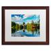 Trademark Fine Art 'Old Town Reflection' Framed Photographic Print on Canvas Canvas | 18 H x 22 W x 0.75 D in | Wayfair ALI3801-B1620MF