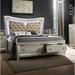 Rosdorf Park Matt Tufted Low Profile Platform Bed Wood & /Upholstered/Faux leather in Brown | 68 H x 87 W x 89 D in | Wayfair