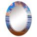 East Urban Home Rising Sun Over Beach Horizon - Nautical & Coastal Wall Mirror Oval | 30 H x 20 W x 0.24 D in | Wayfair