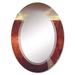 East Urban Home Scenic Drive Extreme Winding Road w/ Cliff - Industrial Wall Mirror Oval | 30 H x 20 W x 0.24 D in | Wayfair
