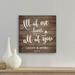 Trinx All Of Me Loves All Of You Canvas Print w/ Custom Personalization | Wall Art Decoration For Kitchen | 12 H x 12 W x 1 D in | Wayfair