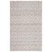 White 60 x 36 x 0.28 in Indoor Area Rug - Foundry Select Geometric Handmade Handwoven Wool Area Rug in Gray Wool | 60 H x 36 W x 0.28 D in | Wayfair