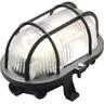 Muller Licht - Müller-Licht Oval Luminaire pour pièces humides E27 noir