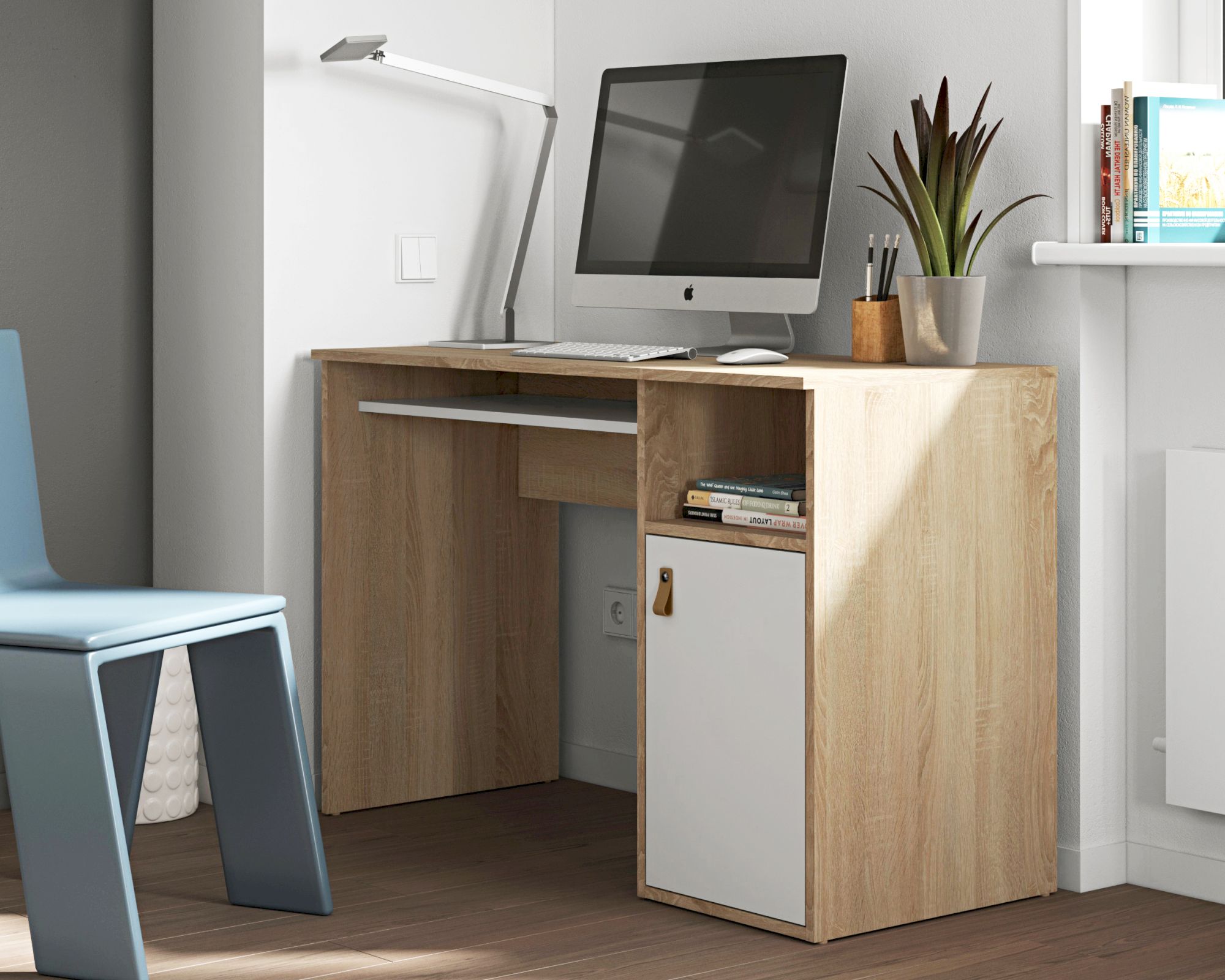 TemaHome »Oxford« Schreibtisch Weiß 114x76x50 cm