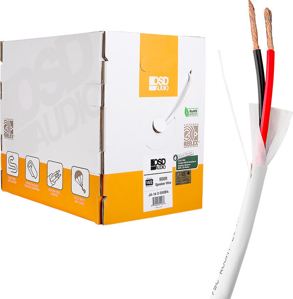 OSD 14/2 CL3 Speaker Wire 500' White