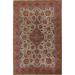 Antique Vegetable Dye Floral Tabriz Persian Wool Area Rug Hand-knotted - 7'10" x 10'6"