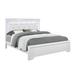 Global Furniture USA Pompei Metallic White Full Bed w/ LED Light