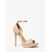 Michael Kors Jordyn Patent Leather Platform Sandal Pink 10