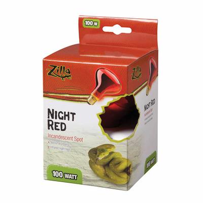Zilla Incandescent Night Red Spot Bulbs, 100 Watts