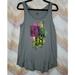 Disney Tops | Gray Sleeveless Mickey Minnie Mouse Goofy Tank Top | Color: Gray/Red | Size: M