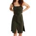 Madewell Dresses | Madewell Button-Down Dress - Xsp | Color: Gray/Green | Size: Xsp