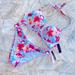 Victoria's Secret Swim | 32a Small Halter Bombshell Add 2 Cups Swimsuit Set Bikini Swim Top + Bottoms New | Color: Blue/Pink | Size: S