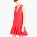 J. Crew Dresses | J. Crew | Sleeveless | Vneck | Bright Red | Sheath Flared | Lined | Mini | Dress | Color: Red | Size: S