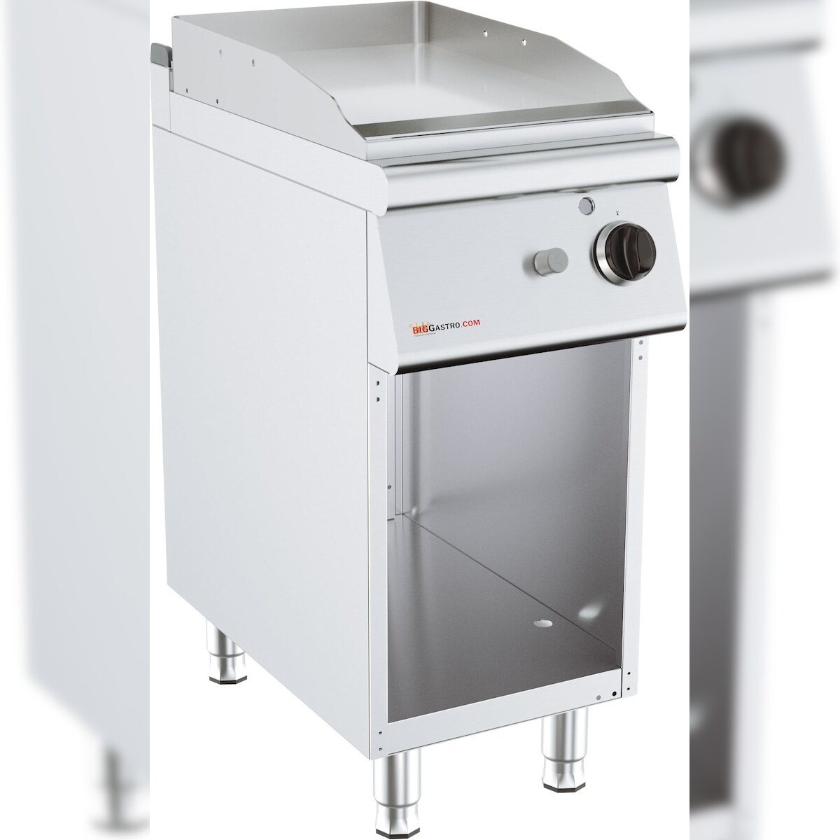 Gas Grillplatte Chrom + inklusiv Unterbau - 6,5 kW Image