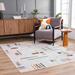 Arnon 9'2" x 12'4" Modern Bone/Dark Gray/Copper/Driftwood/Smoke/Oatmeal/Gray/Dark Blue/Brown/Rust/Medium Gray/Navy/Dark Red Washable Area Rug - Hauteloom