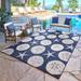 Gertmenian Paseo Starfish Navy Casual Nautical Indoor/ Outdoor Area Rug