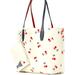 Kate Spade Bags | Kate Spade Large Reversible Tote W/Wristlet | Color: Red/White | Size: 12.6"H X 18.4"W X 6.4"D. 11" Handle Drop