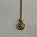 J. Crew Jewelry | Euc J. Crew Pineapple Charm Necklace | Color: Gold | Size: Os