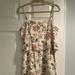 Madewell Dresses | Madewell Silk Dress (Size 8) | Color: Cream/Red | Size: 8