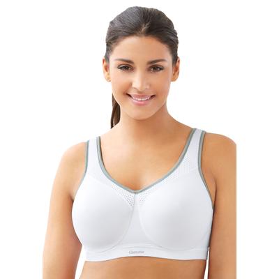 Plus Size Women's Glamorise® Wonderwire® High-Impact Underwire Sport Bra 9066 by Glamorise in White Gray (Size 40 B)